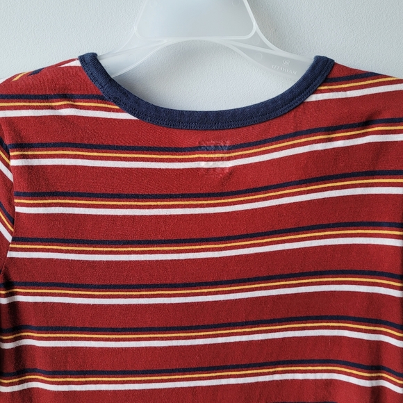 Vans Striped Crewneck Short Sleeve Shirt Size Medium - Picture 8 of 13
